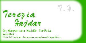 terezia hajdar business card